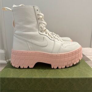 Rare pink platform, Nike combat boots